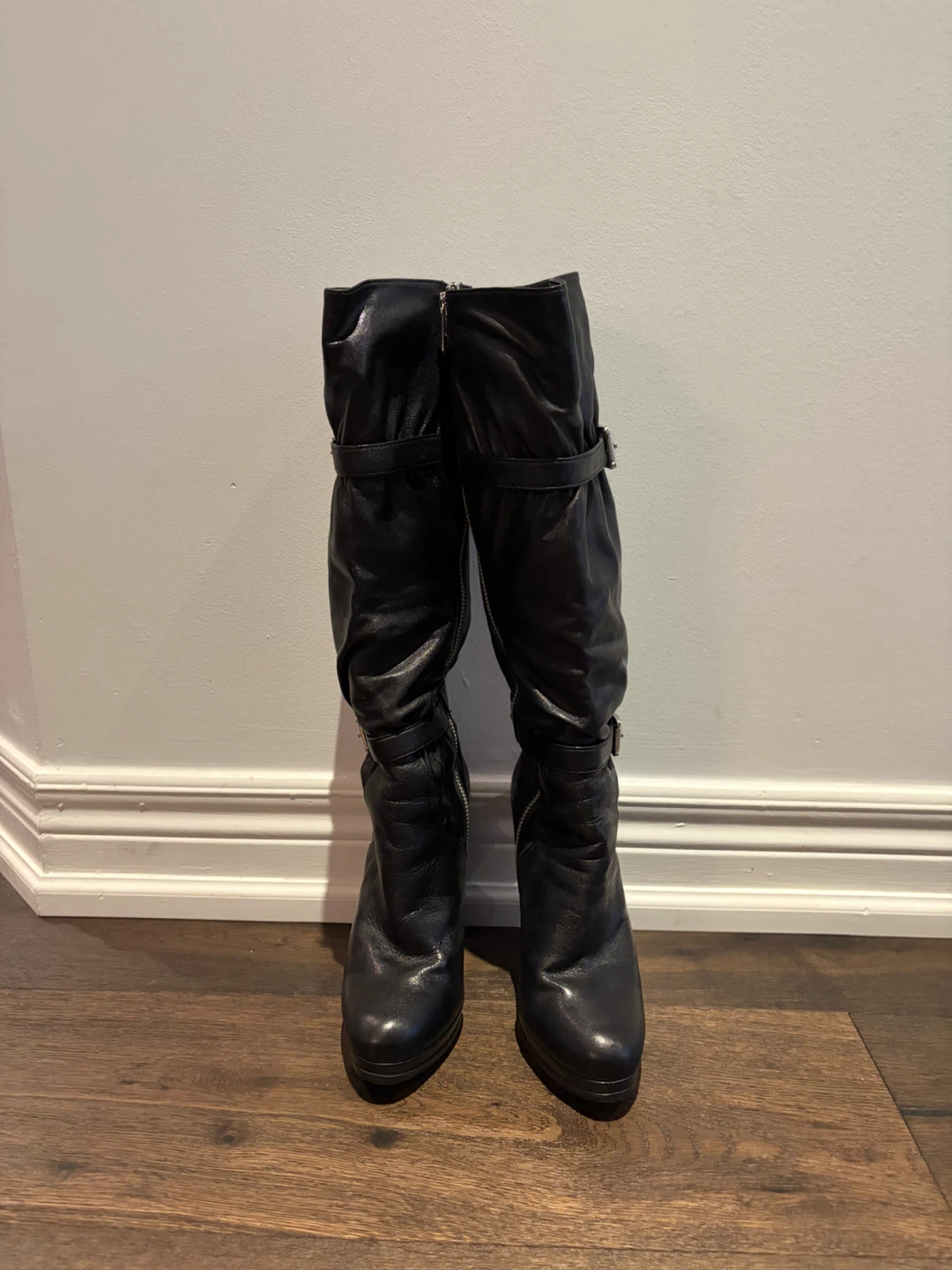 Michael Kors Black Leather Boots