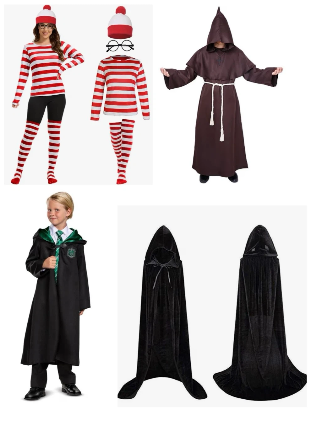 4 piece Halloween costume bundles. S/M/L/XL/XXL