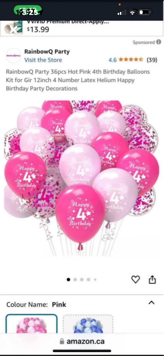 NEW 3rd/4th Birthday Balloons - photo 2