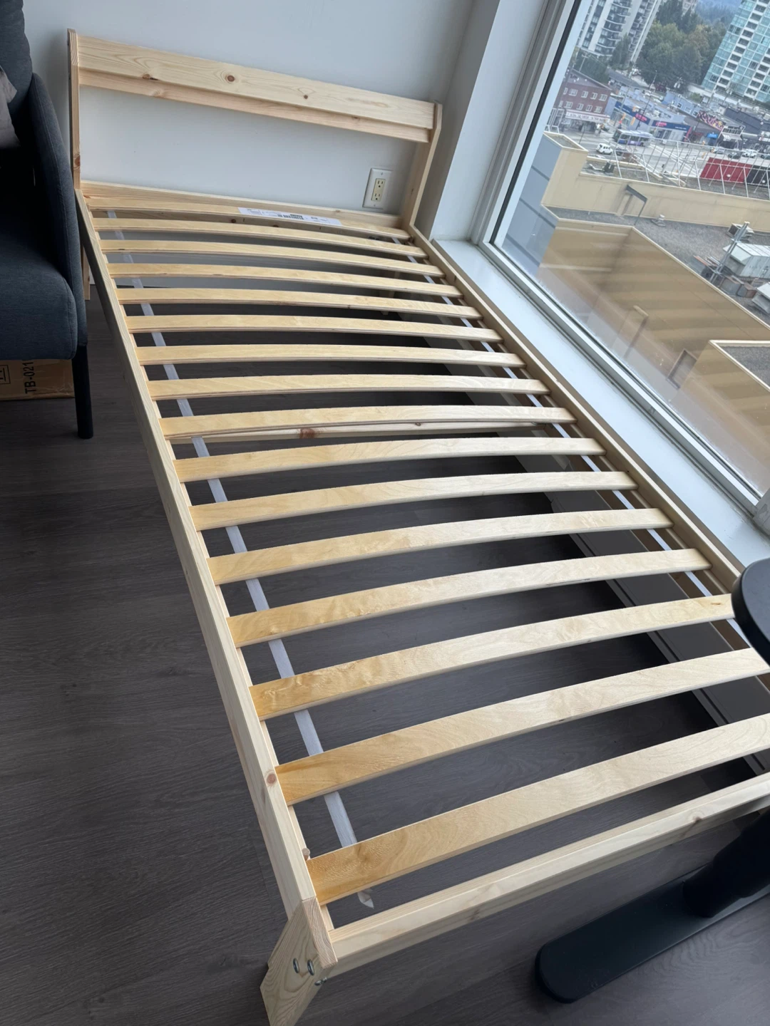 IKEA Neiden Twin Bed Frame and Ågotnes Mattress - photo 2