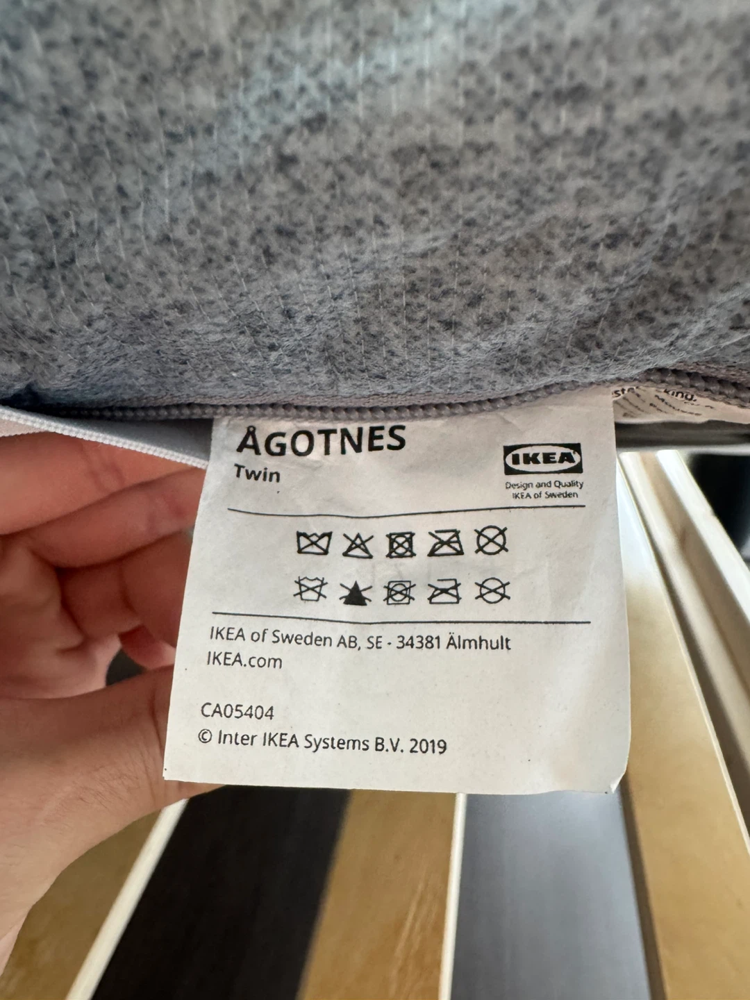 IKEA Neiden Twin Bed Frame and Ågotnes Mattress - photo 4