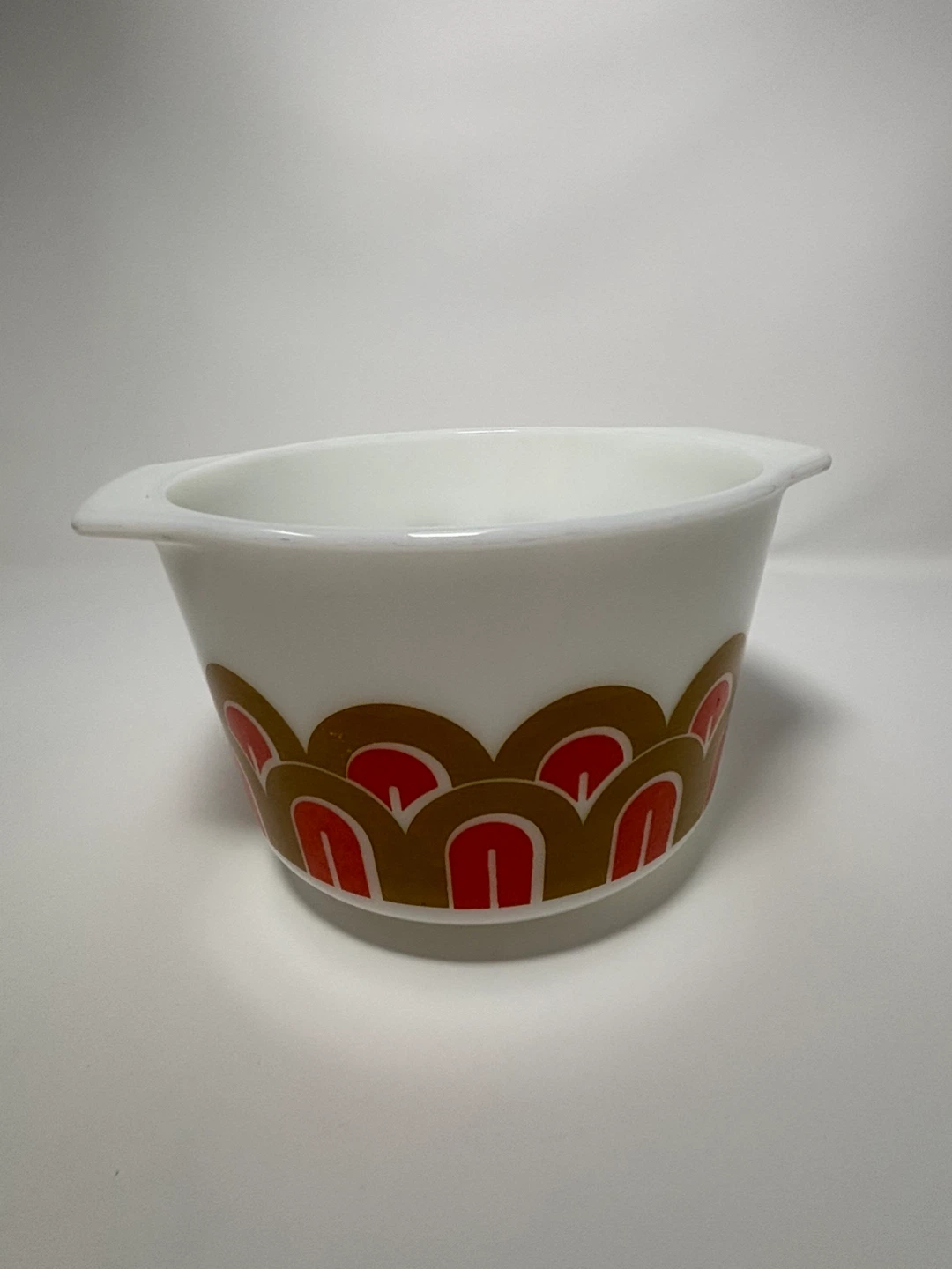 VINTAGE PYREX FISH SCALES #343 BOWL-1.5 QT 1970'S MCM - MINT