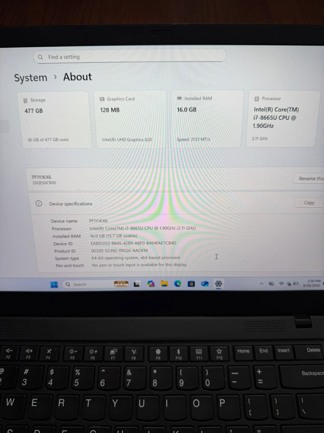 Lenovo X1 Gen 7 16GB RAM/512GB SSD/Fully Functional with Charger - photo 2