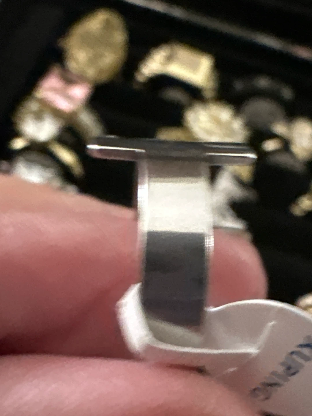 Minimalist Silver Cross Ring - photo 2