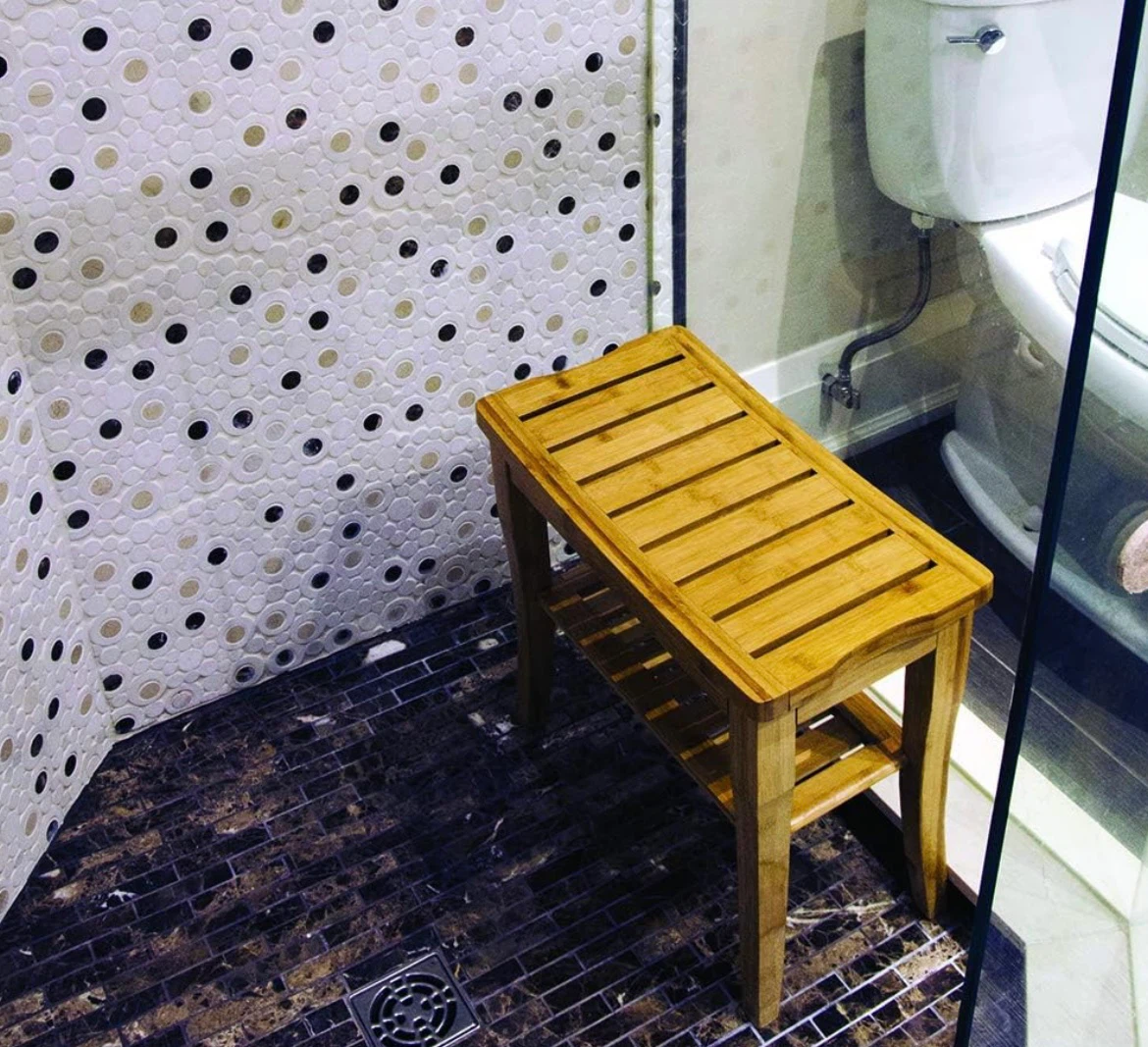 BIOS Living Bamboo Shower Bench - photo 3