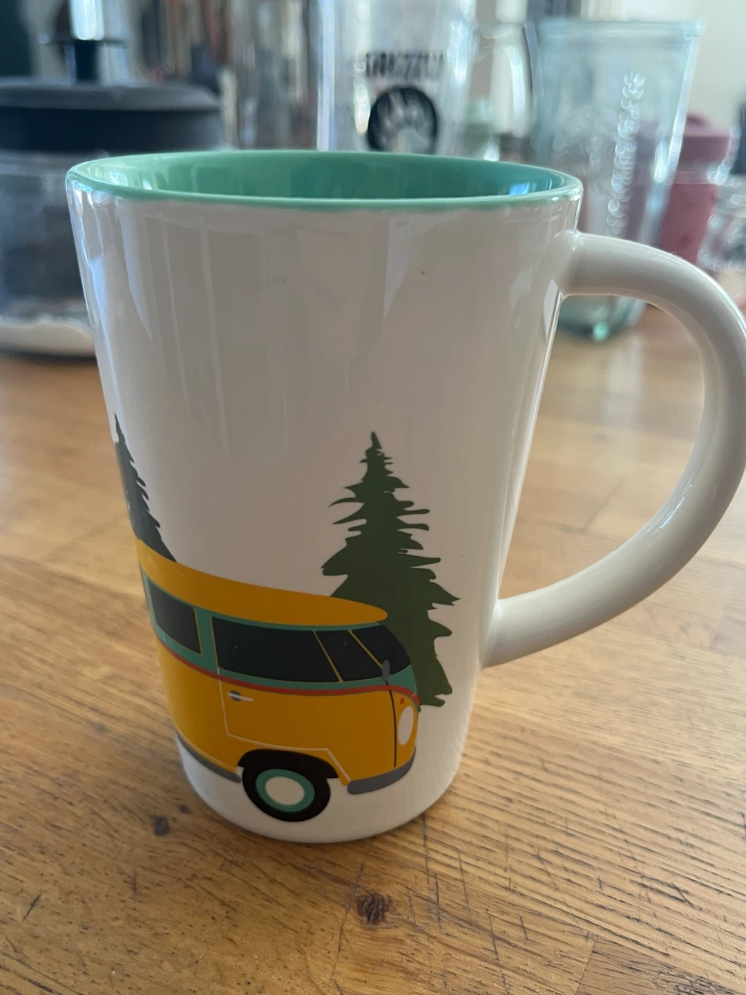 Camping Theme Bear and Van Mug