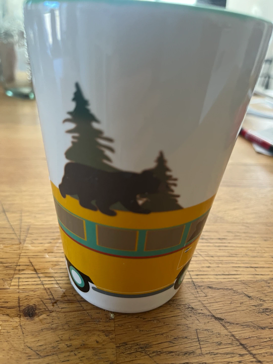 Camping Theme Bear and Van Mug - photo 4