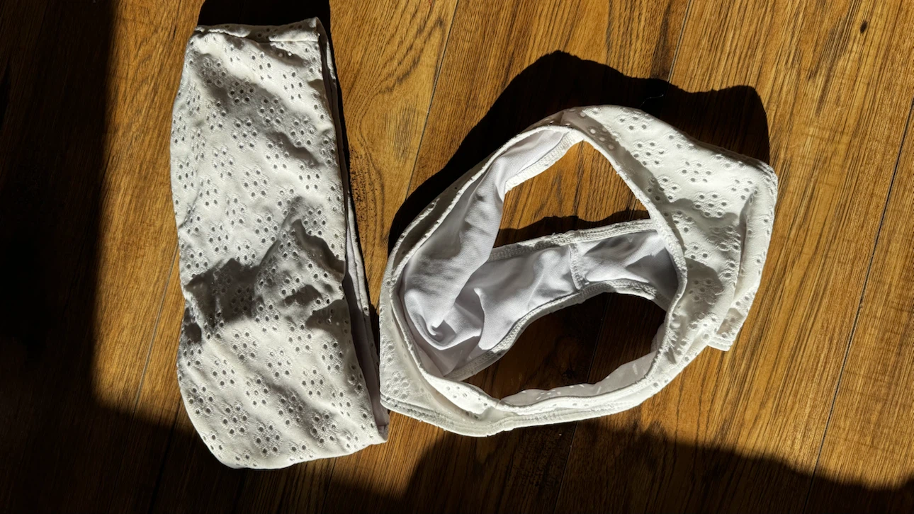 White Eyelet Bikini Set - photo 2