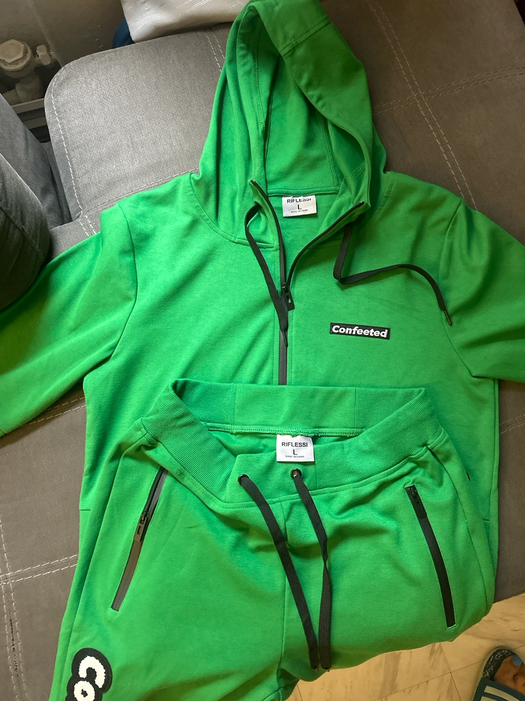Riflessi Confeeted Green Tracksuit