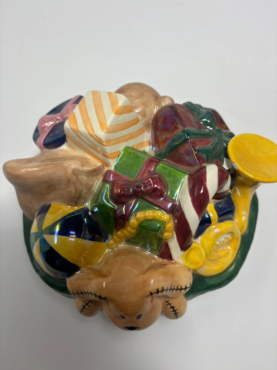 Ceramic Christmas Stocking Cookie Treat Jar - photo 4