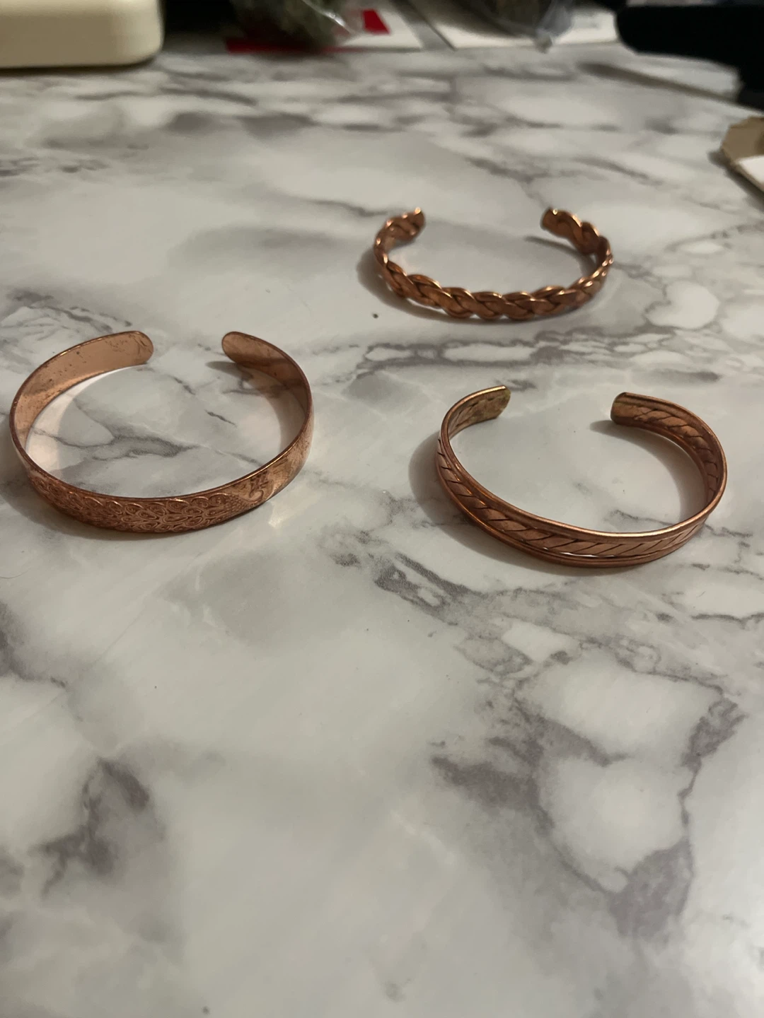 Set of 3 Copper Bracelets - photo 2
