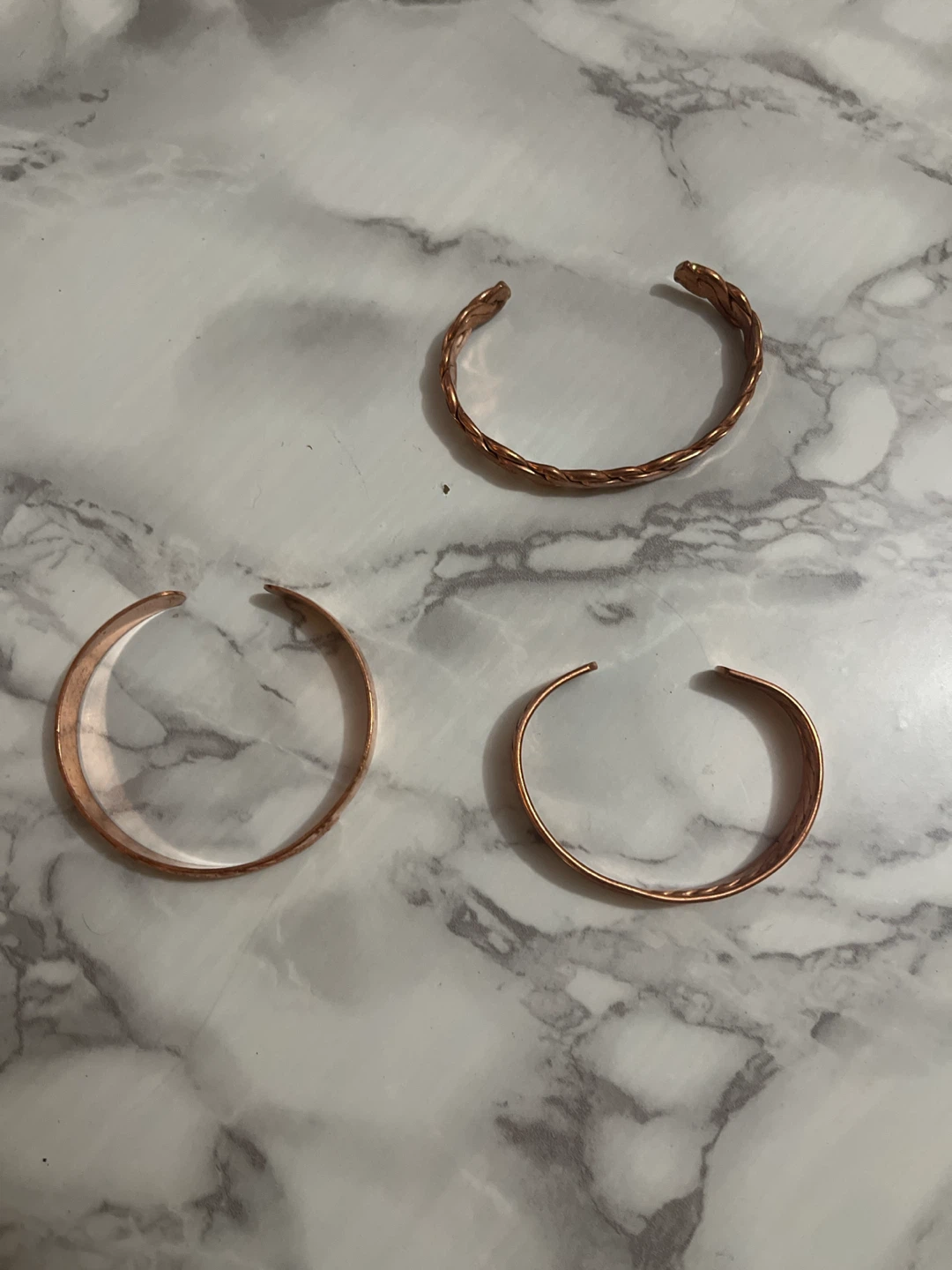 Set of 3 Copper Bracelets - photo 3