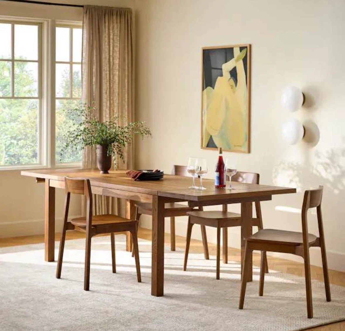 Ashford Smoked Wood Dining Table New