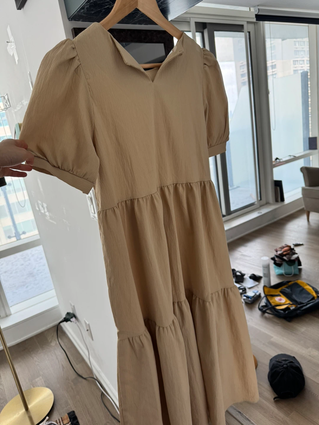 Burberry colour Beige sleeve midi dress - photo 4