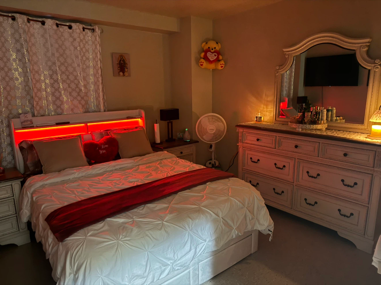 LED Headboard Bed Frame