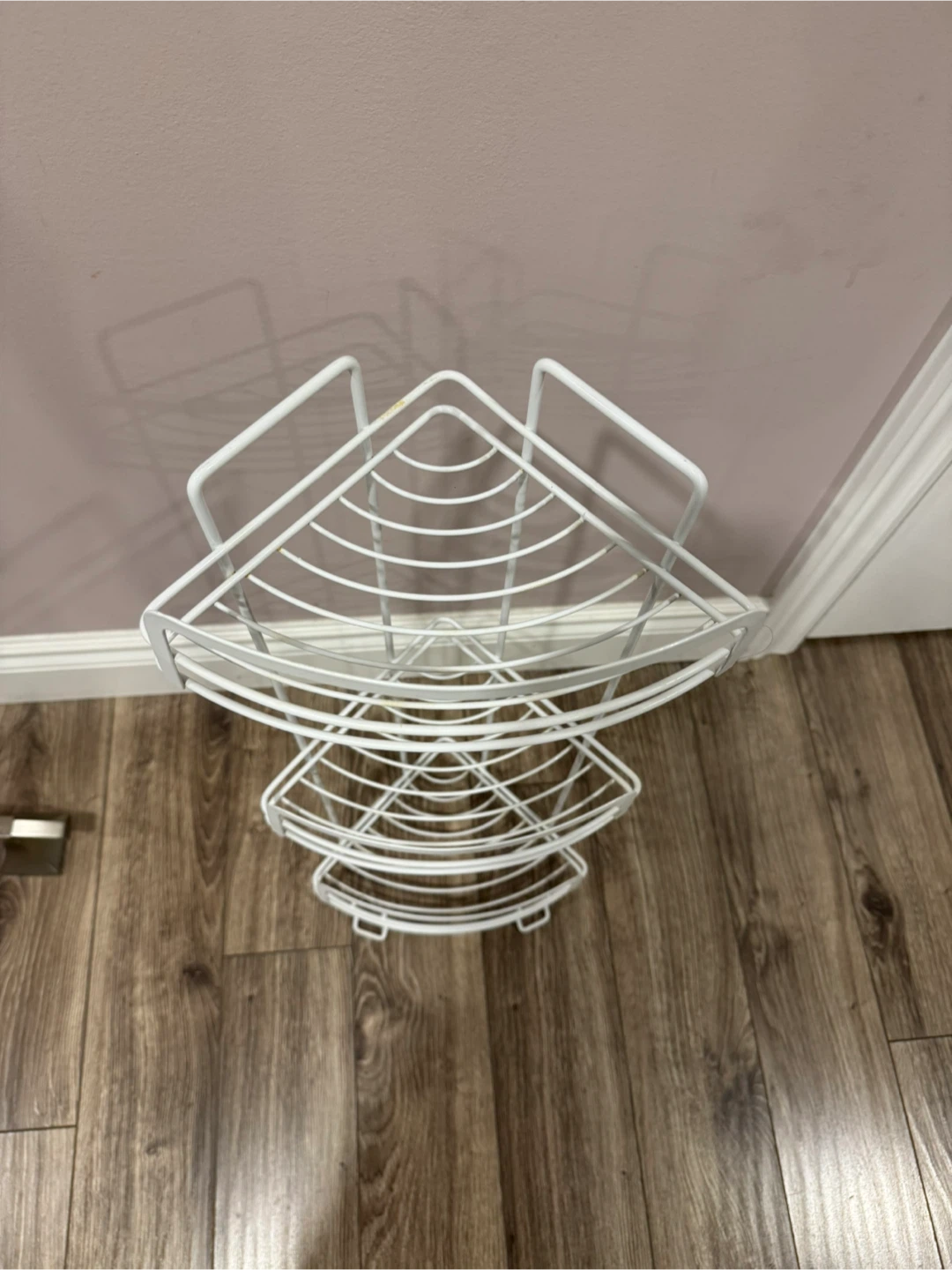 3-Tier White Wire Corner Shelf/caddy - photo 2