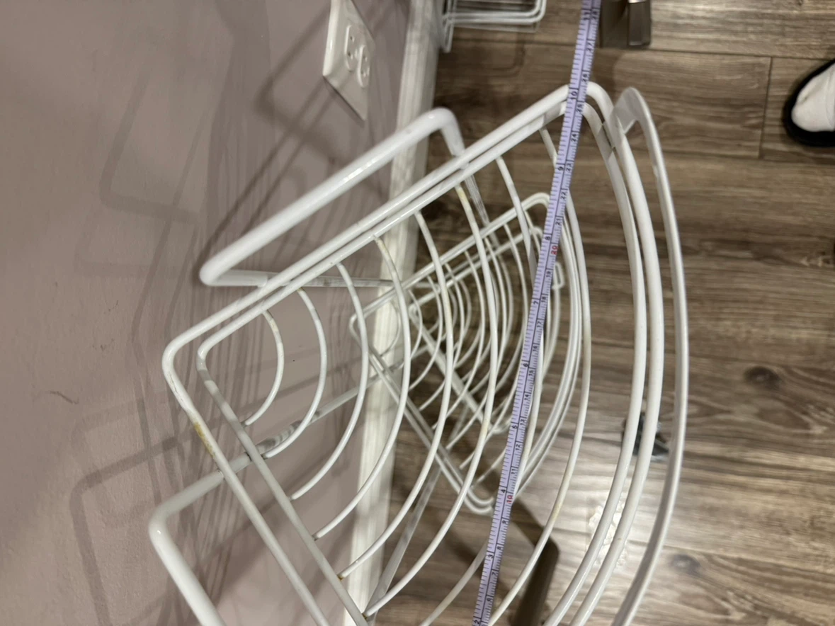 3-Tier White Wire Corner Shelf/caddy - photo 4
