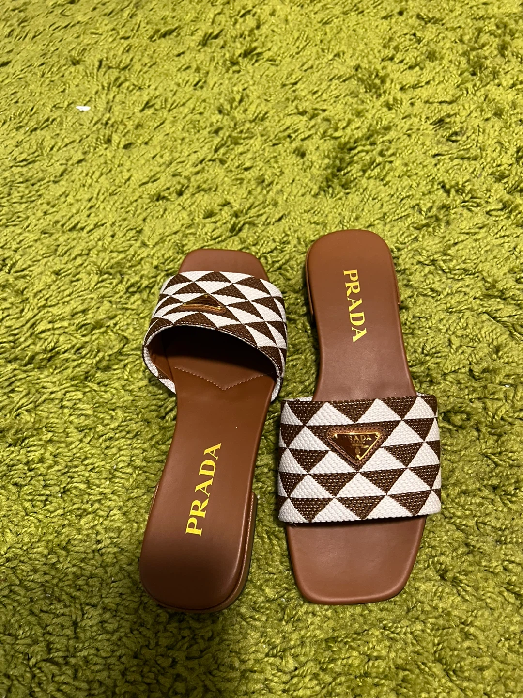 Prada Geometric Logo Sandals - photo 2