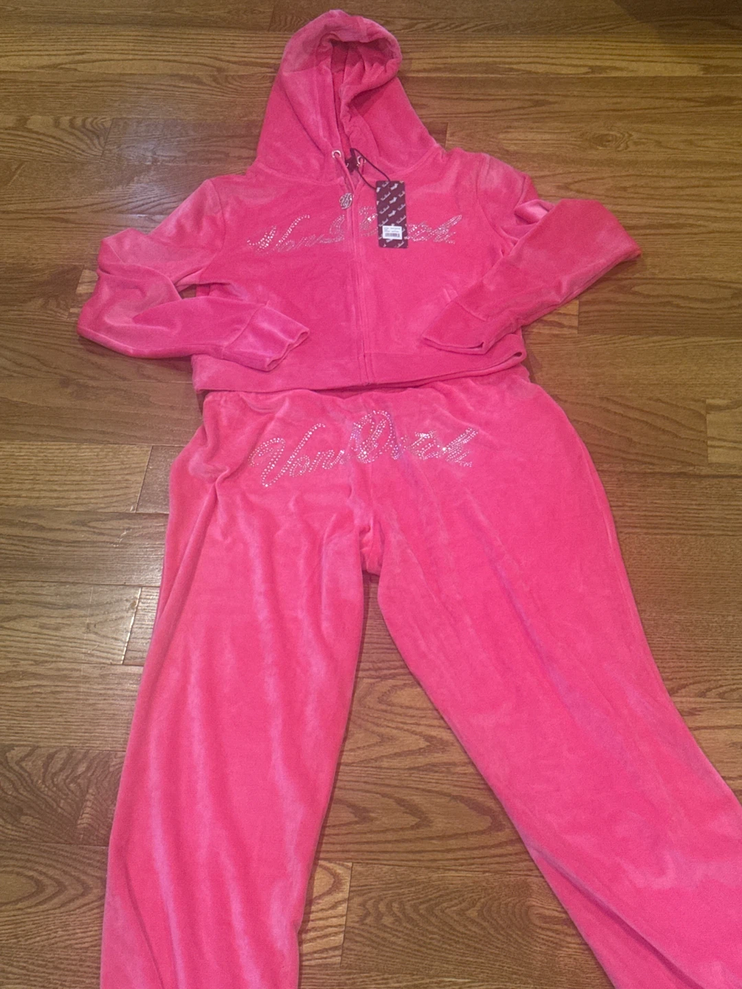 Von Dutch Pink Velour Tracksuit Set - photo 2