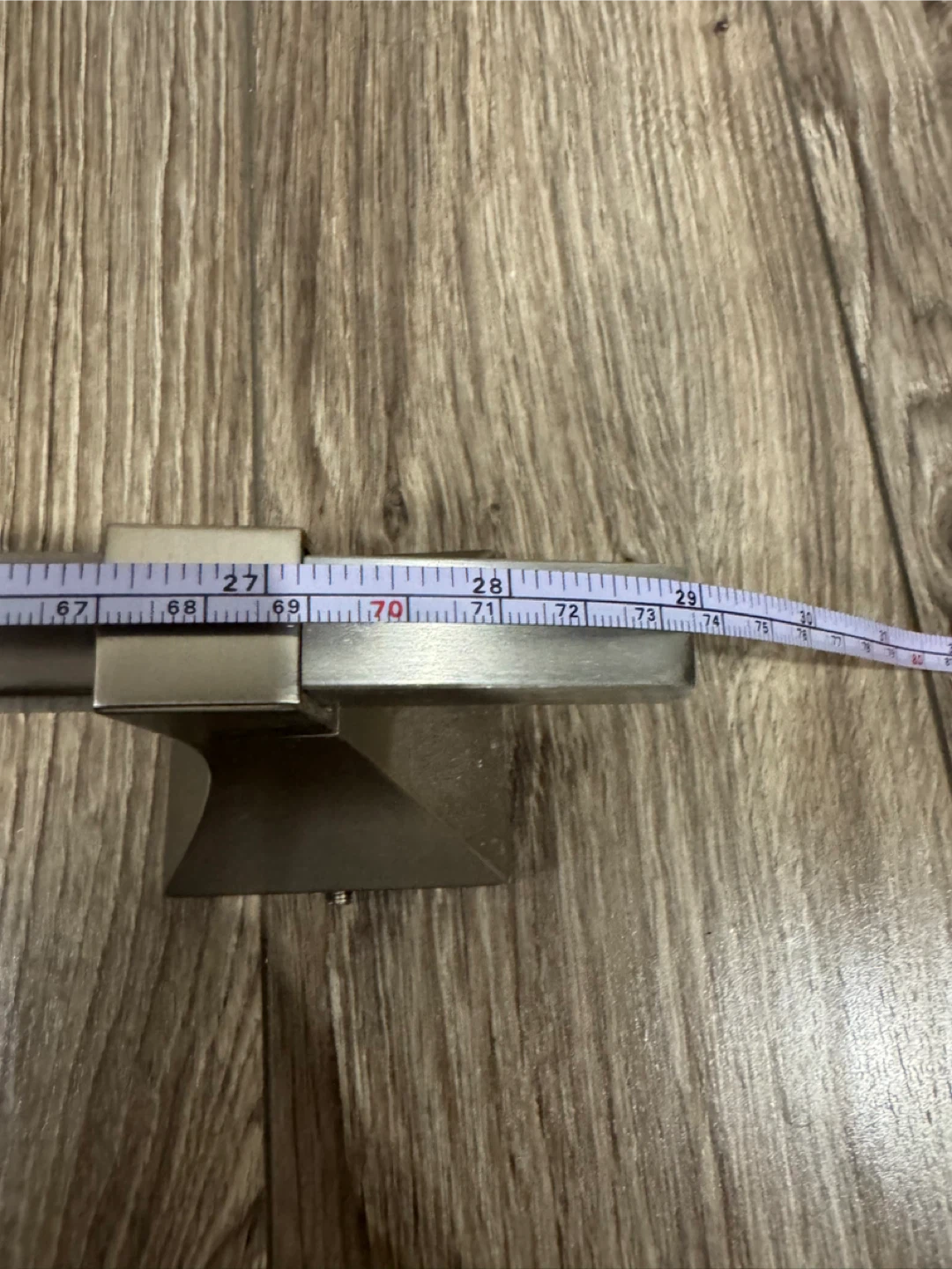 Brushed Nickel Curved Towel Bar - photo 3