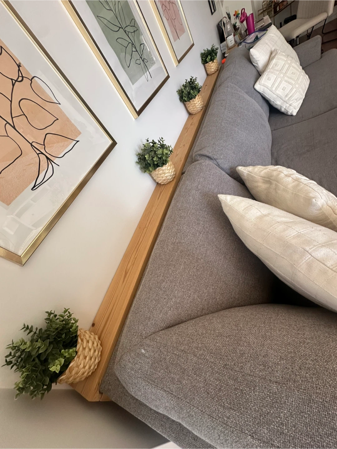 Gray L-Shaped Sectional Sofa - photo 3