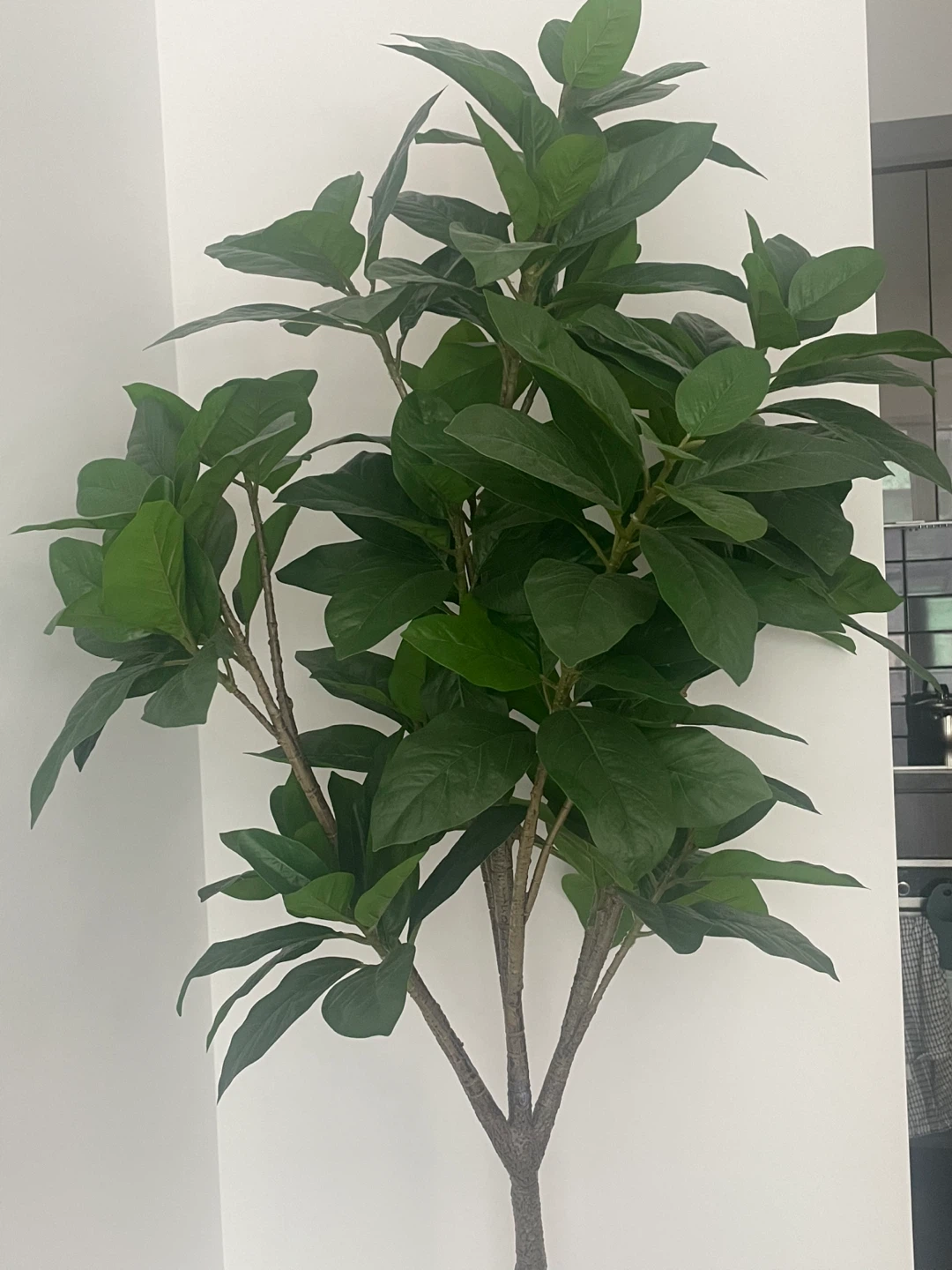 Artificial Faux Leaf Plant + Pot - photo 4