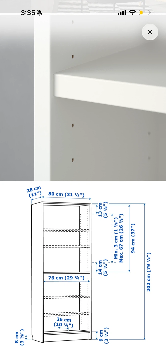 IKEA billy Shelving Unit with Desk - photo 4