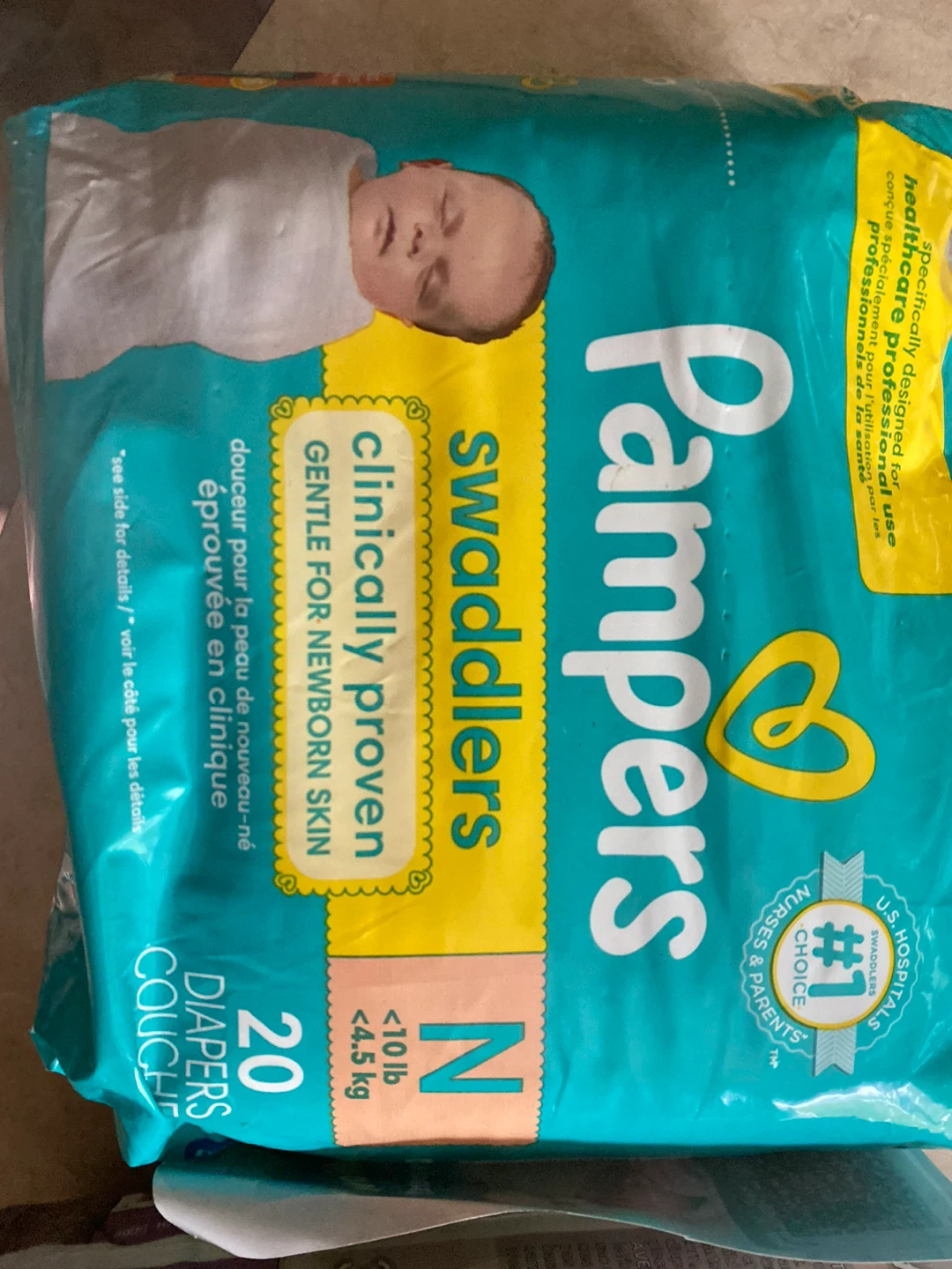 Pampers Swaddlers Newborn Diapers - 20 Count