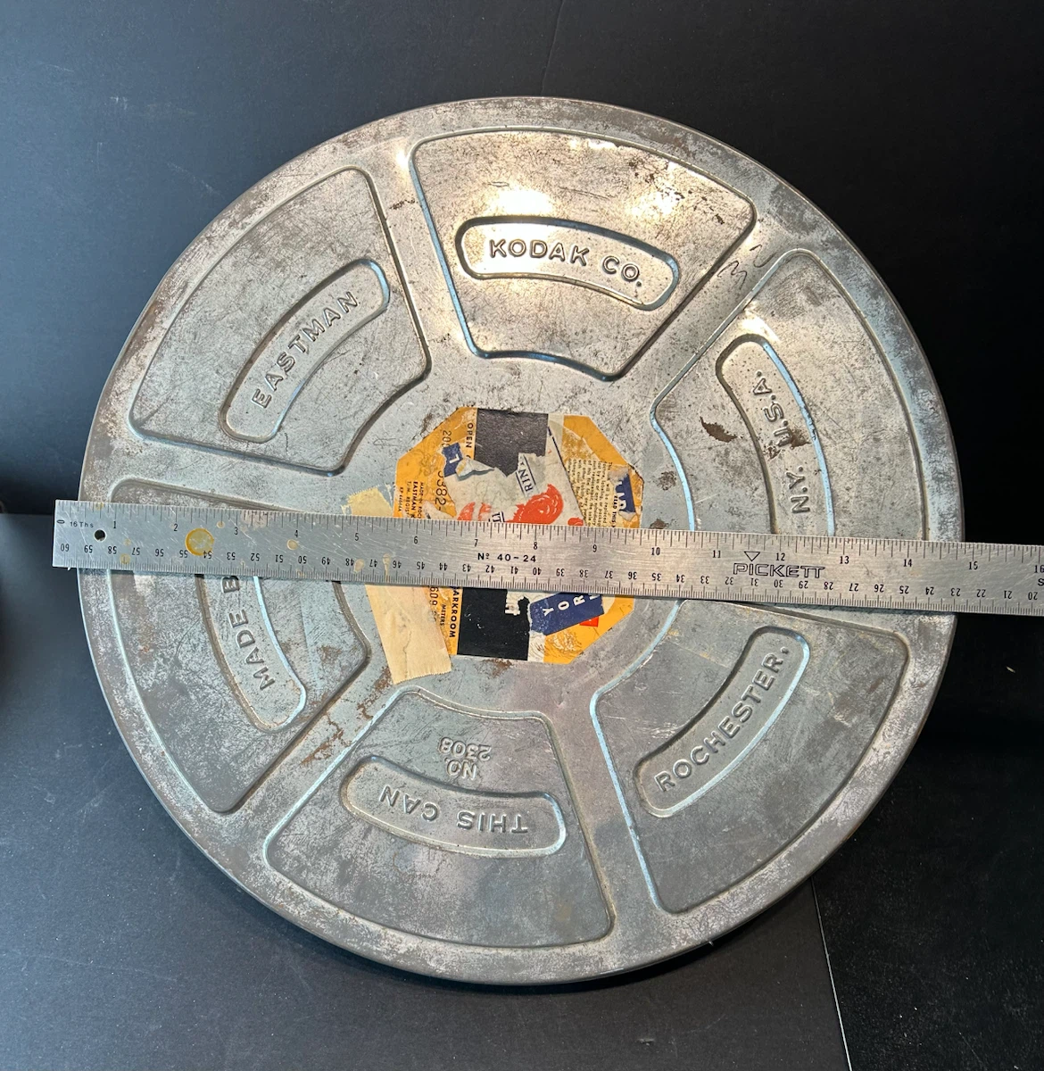 Vintage Eastman Kodak Metal Film Reel Canister - photo 3