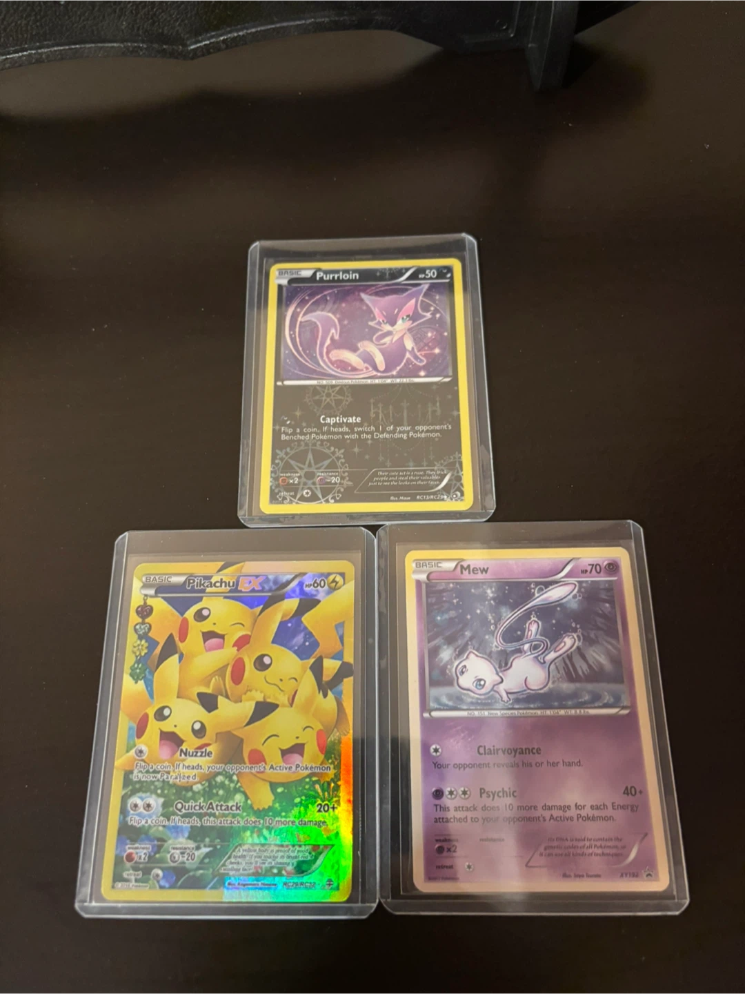Set of 3 Pokémon Cards