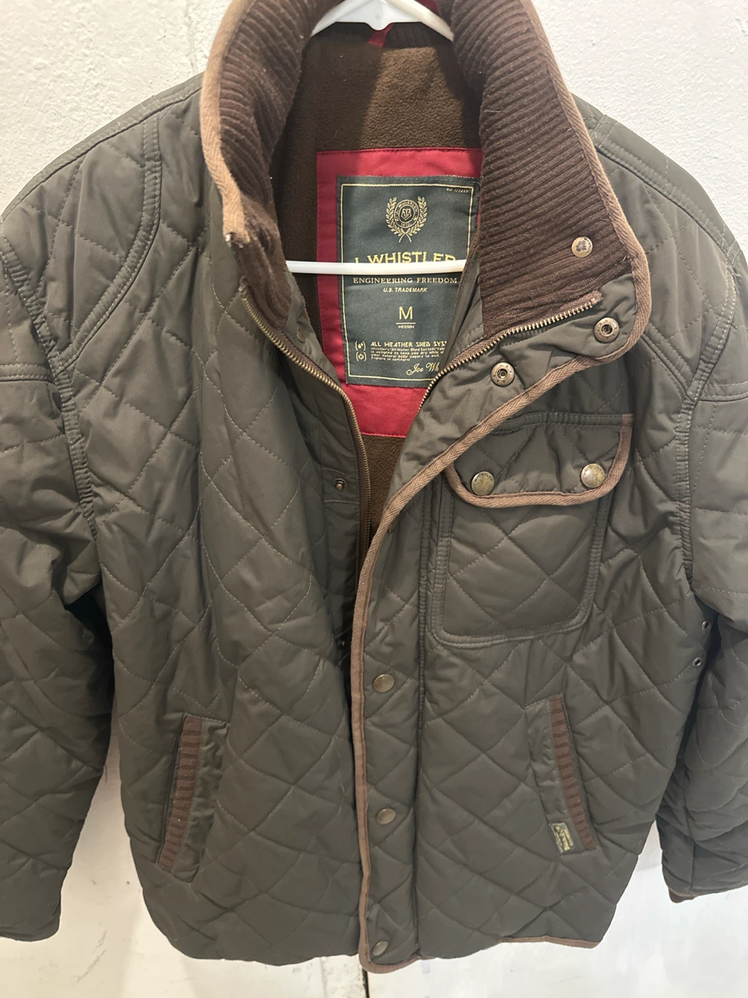 J. Whistler Quilted Jacket Olive Green