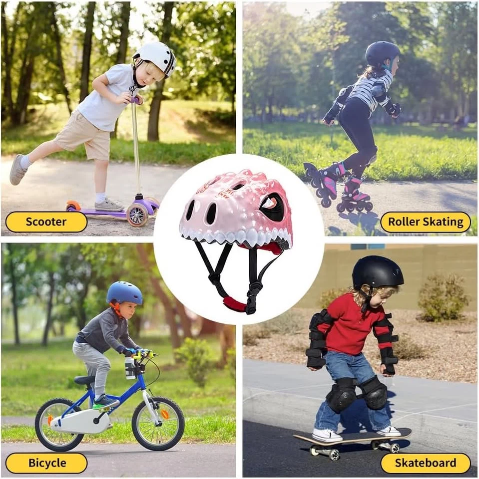 Kids Dinosaur Helmet and Protective Gear Set - photo 3