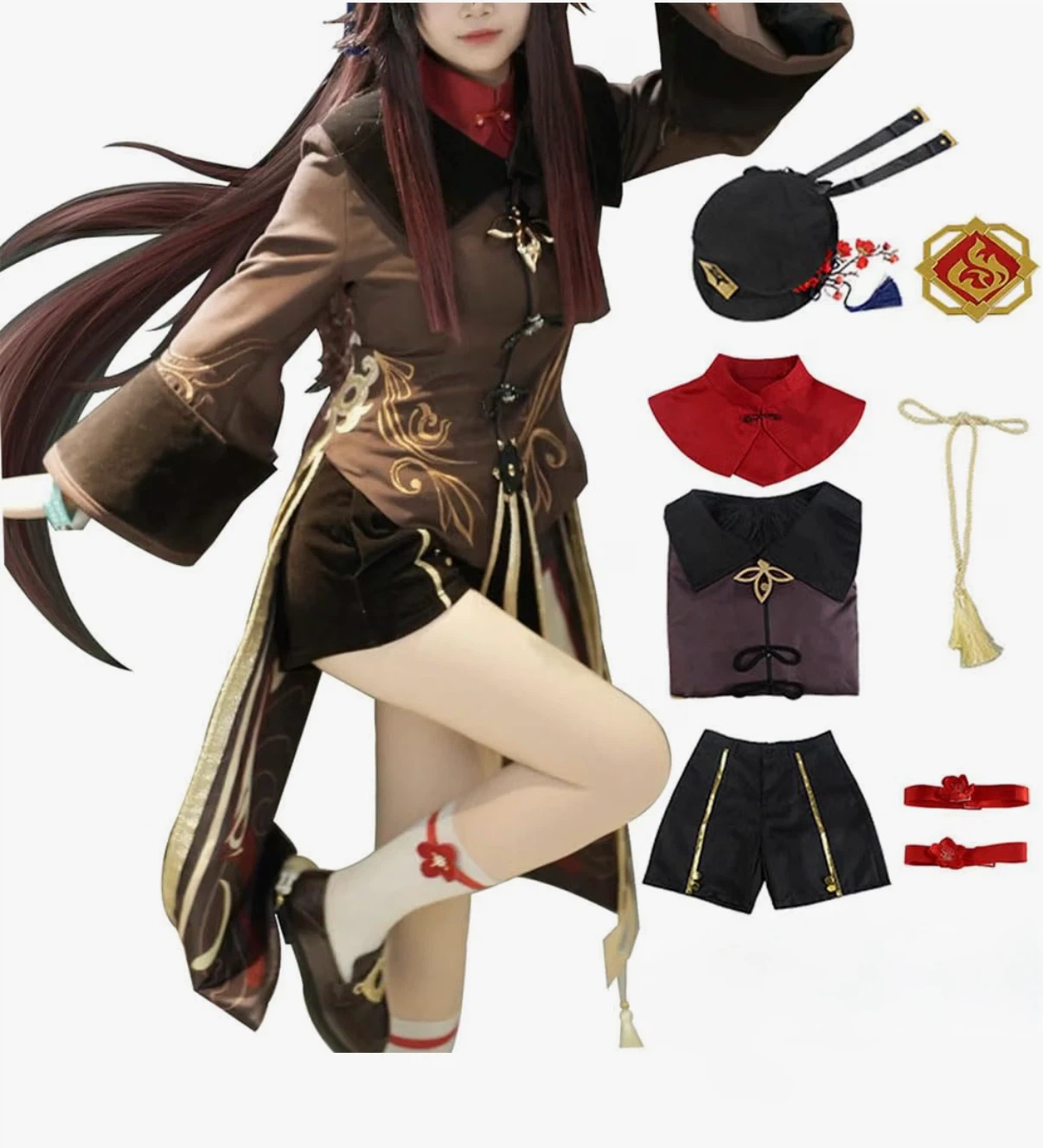 Genshin Impact Hu Tao Cosplay Costume