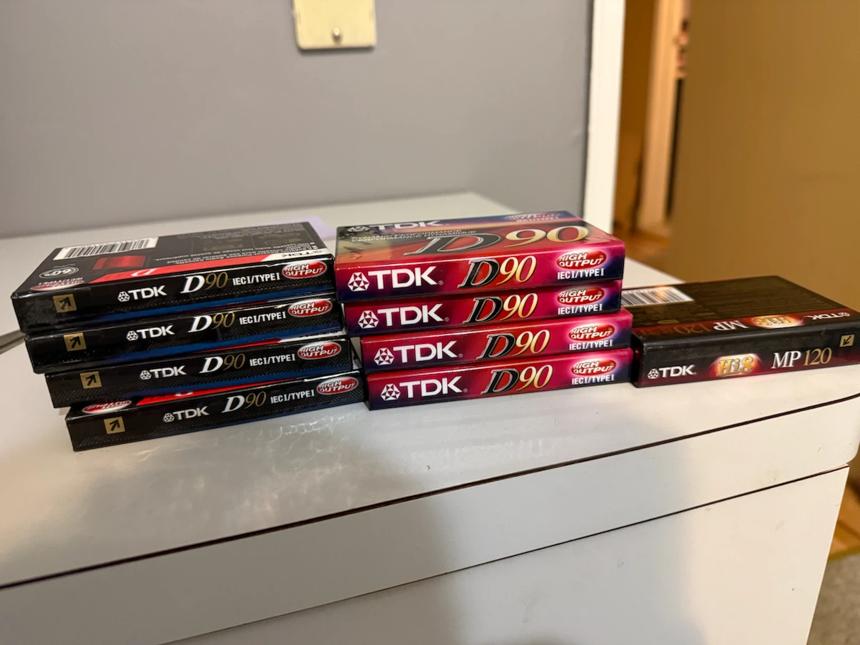 TDK D90 and MP120 Cassette Tapes
