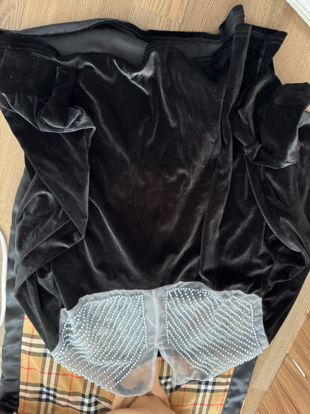 Black Velvet Pearl Top - photo 2