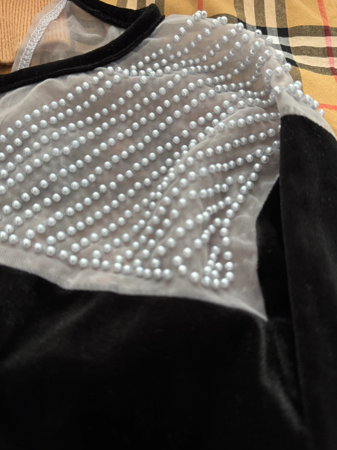 Black Velvet Pearl Top - photo 5