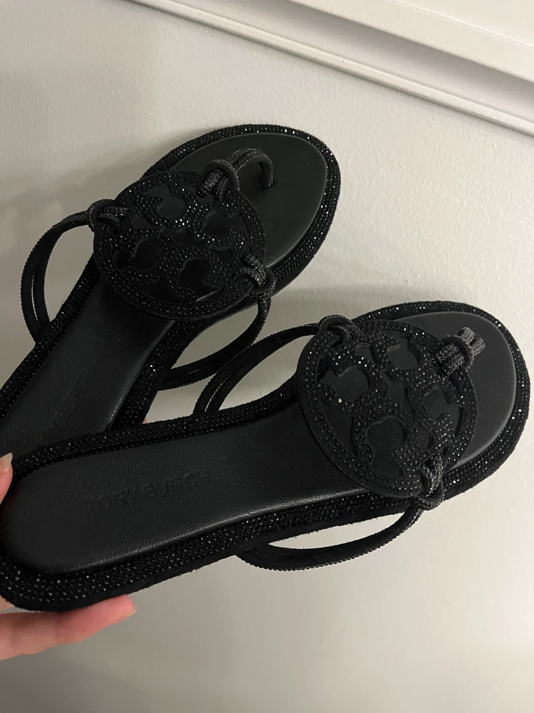 Tory Burch Black Embellished Sandals - photo 2