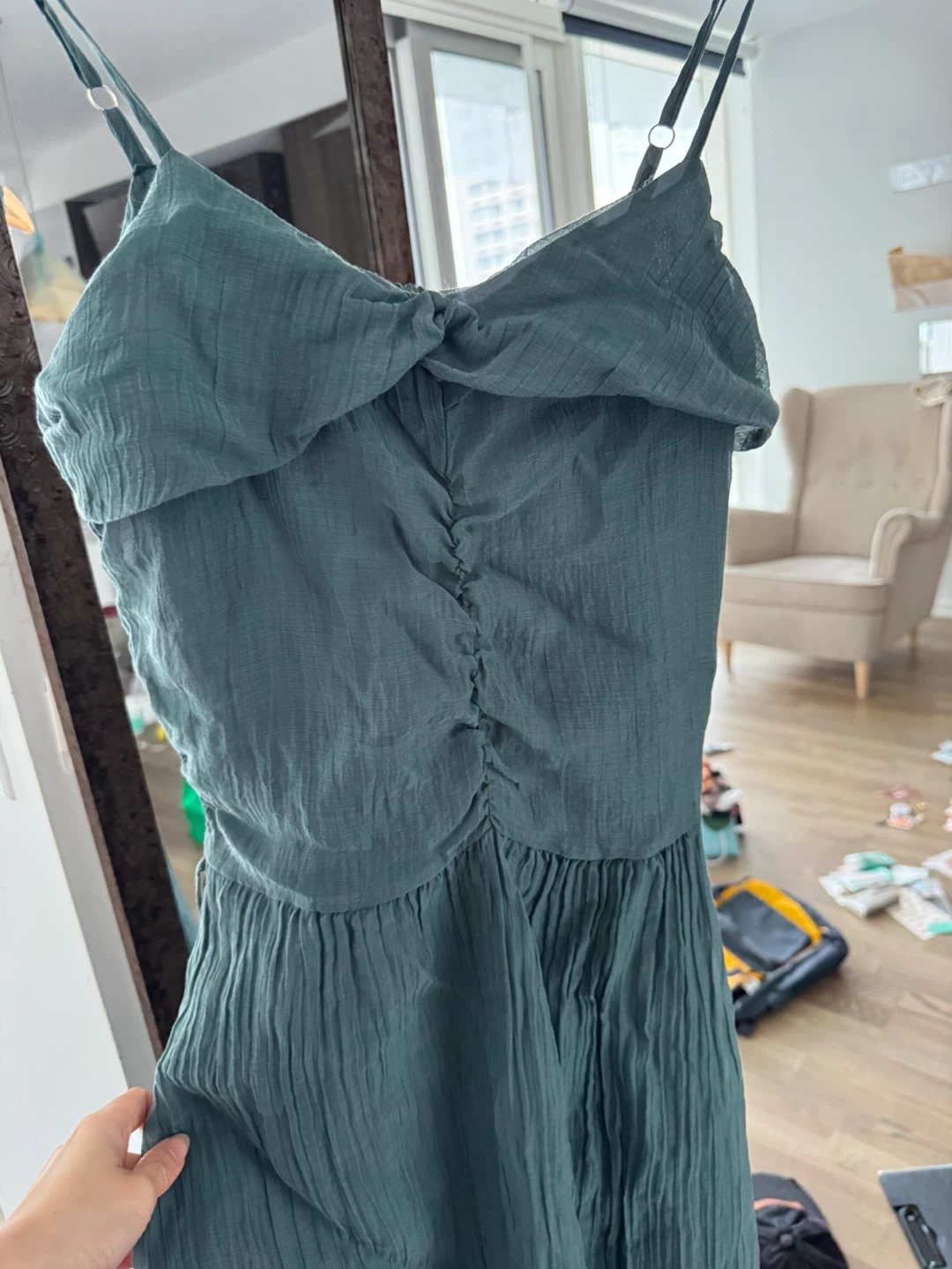Dark Green Ballet Maxi Dress