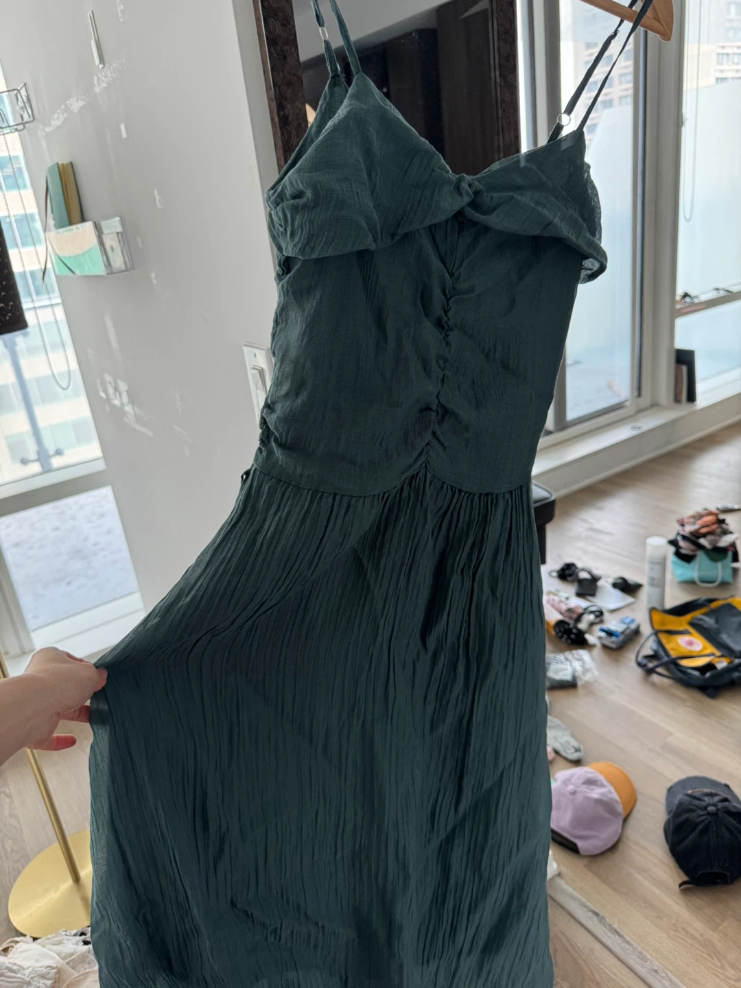 Dark Green Ballet Maxi Dress - photo 2