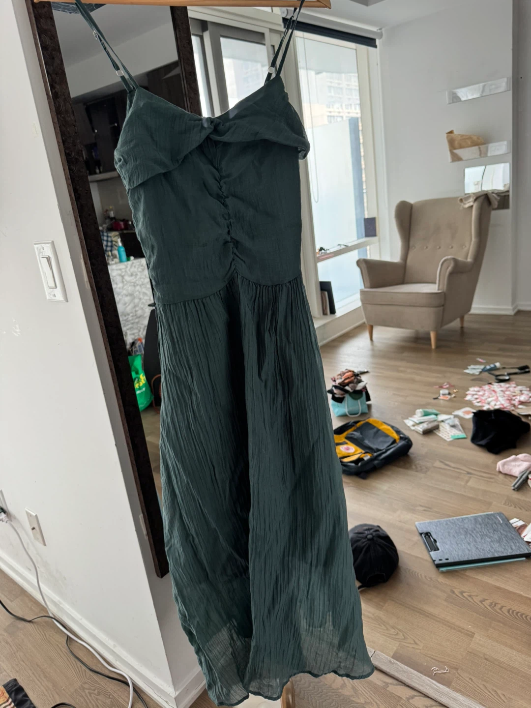 Dark Green Ballet Maxi Dress - photo 4