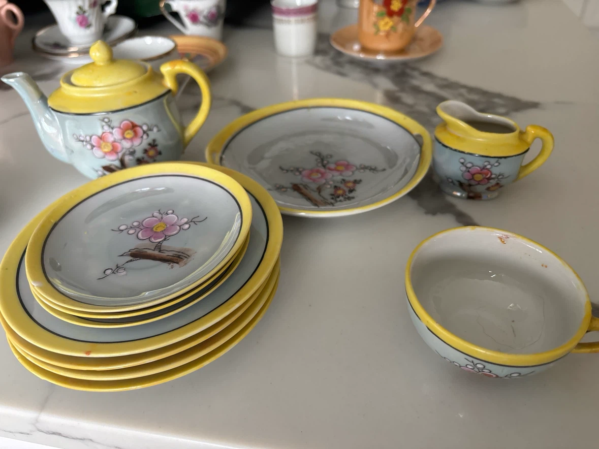 Vintage Miniature Porcelain Tea Set Collection - photo 3