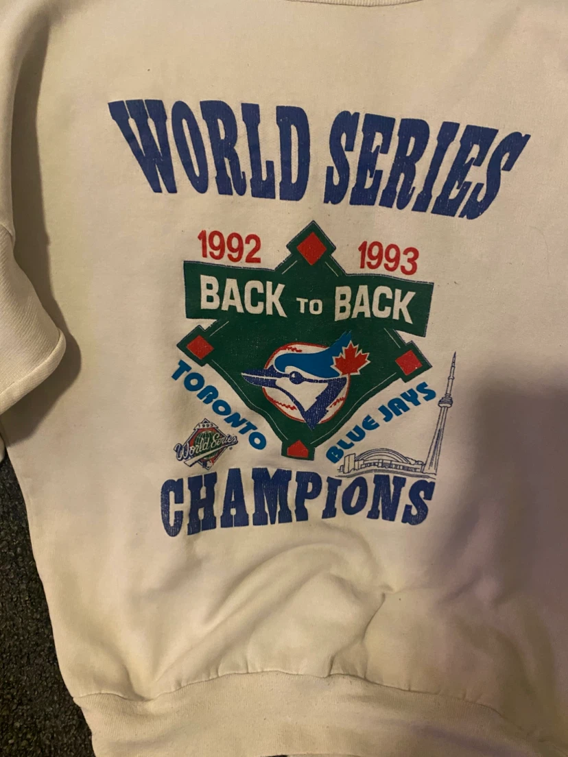 Toronto Blue Jays 1992-1993 World Series Champions Sweatshirt - photo 2
