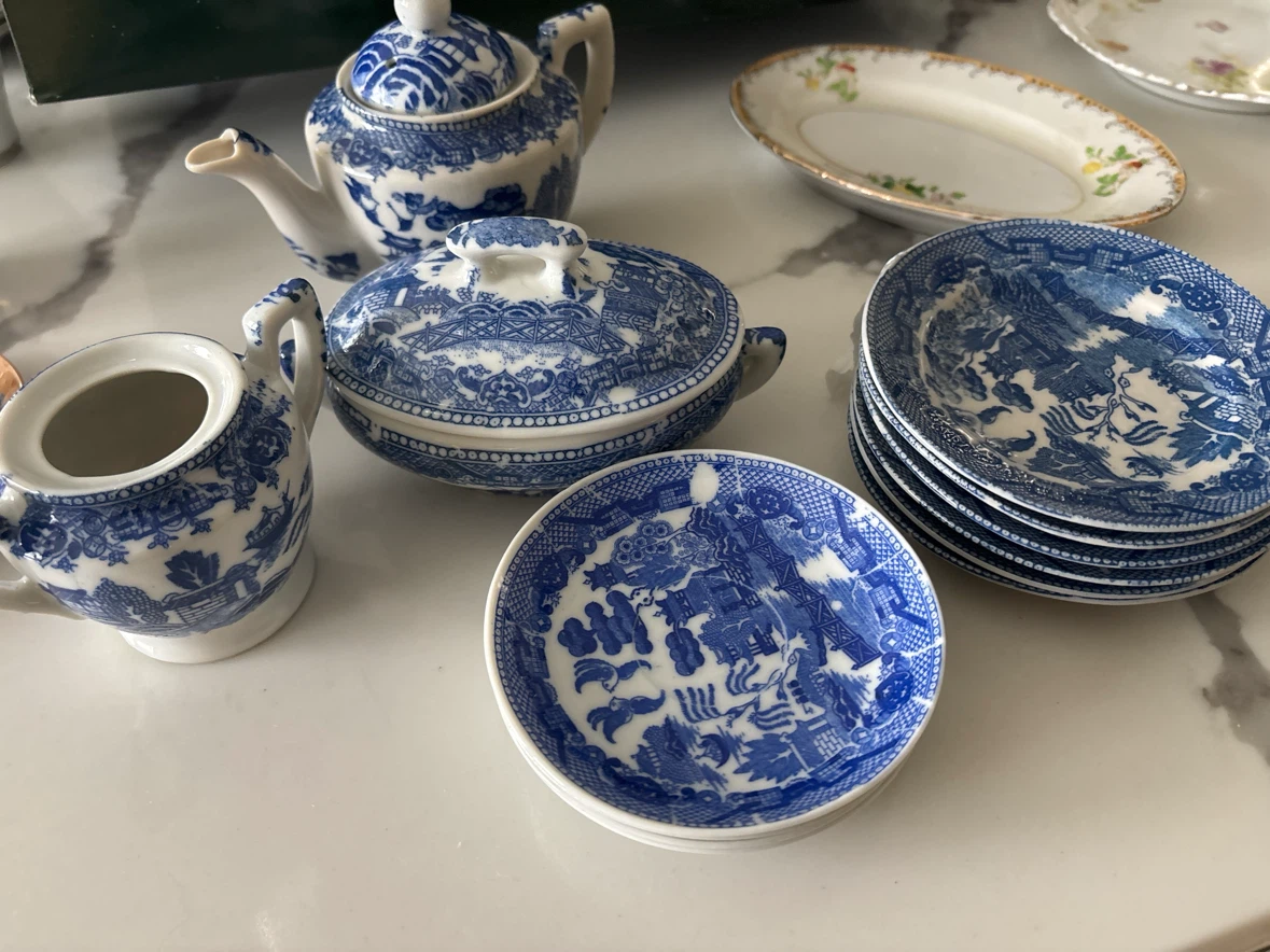 Vintage Miniature Porcelain Tea Set Collection - photo 5