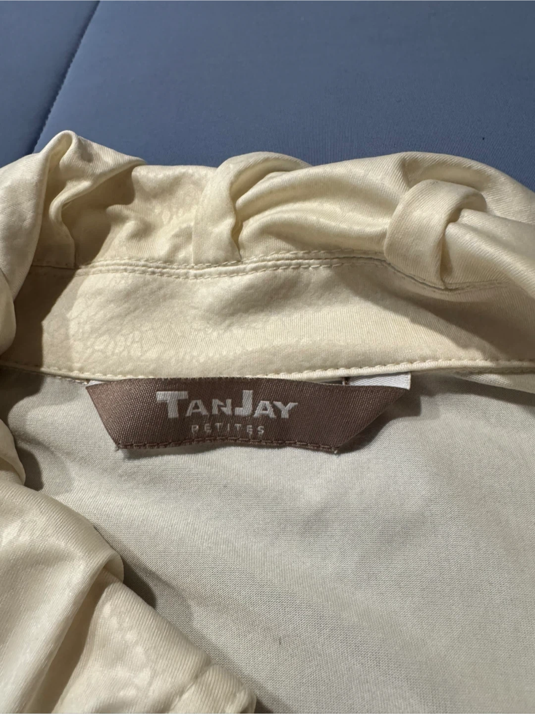Tanjay Petites Off-White Zip-Up Jacket - Medium - photo 2