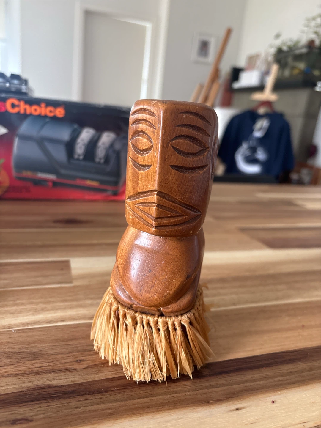 Wooden Tiki Figurine
