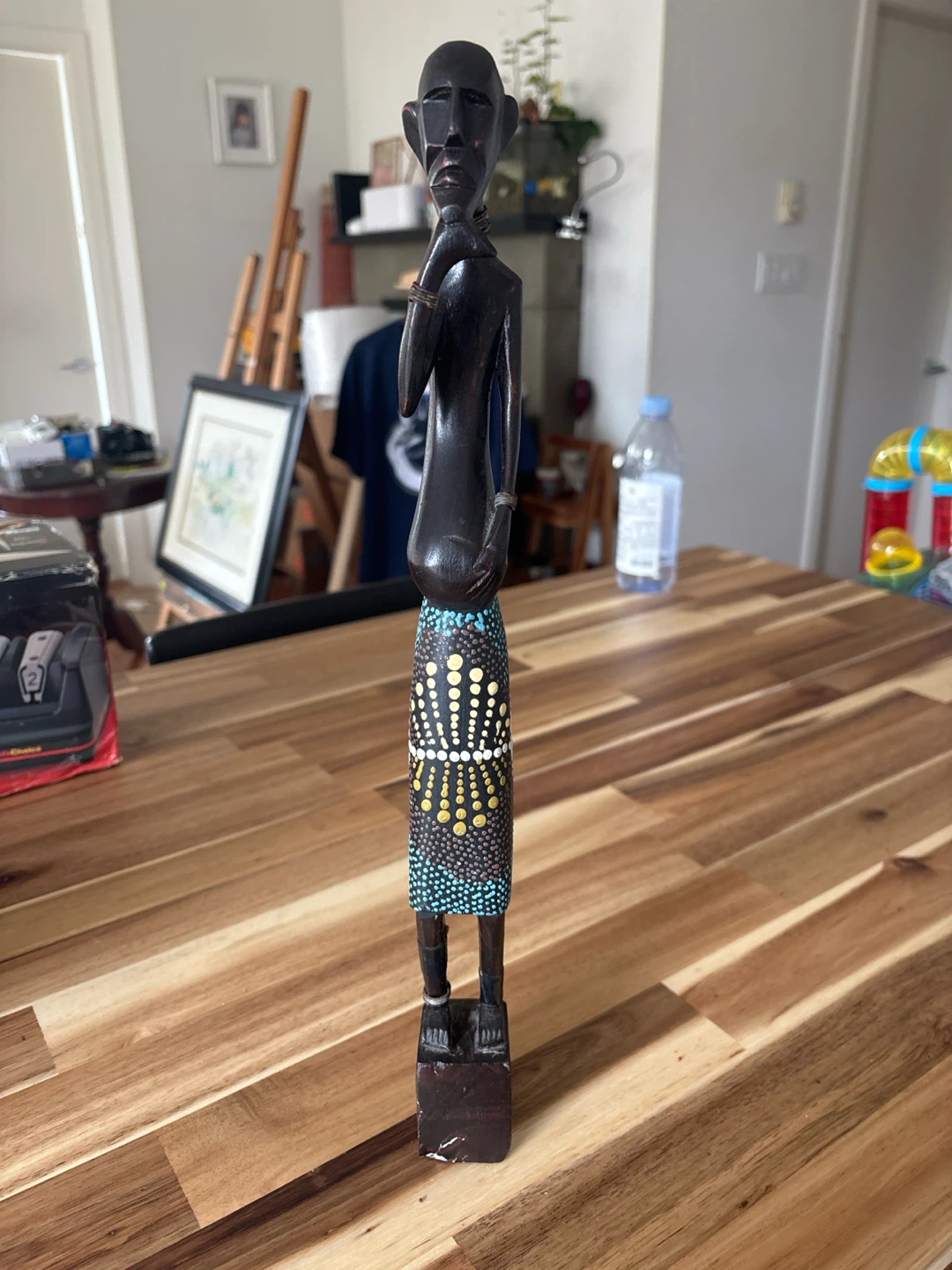 Hand-Carved Wooden Figurine