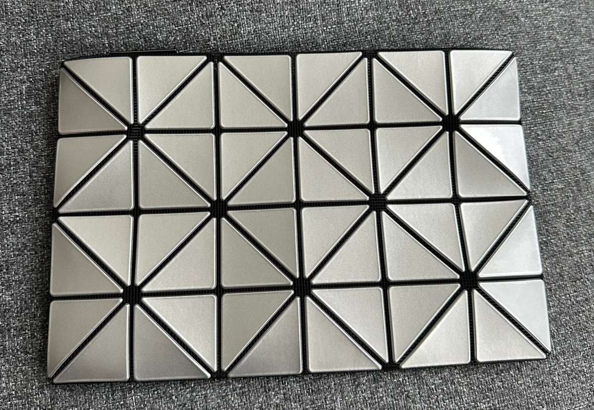 Brand NEW - BAO BAO Issey Miyake Silver Pouch