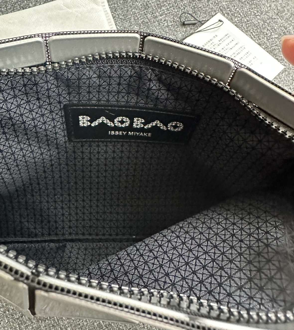 Brand NEW - BAO BAO Issey Miyake Silver Pouch - photo 2