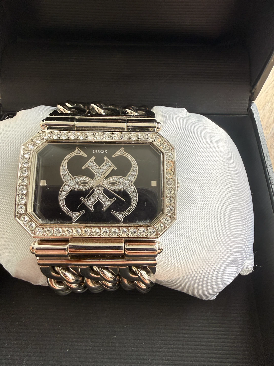 Guess Silver Tone Crystal Logo Watch - photo 4