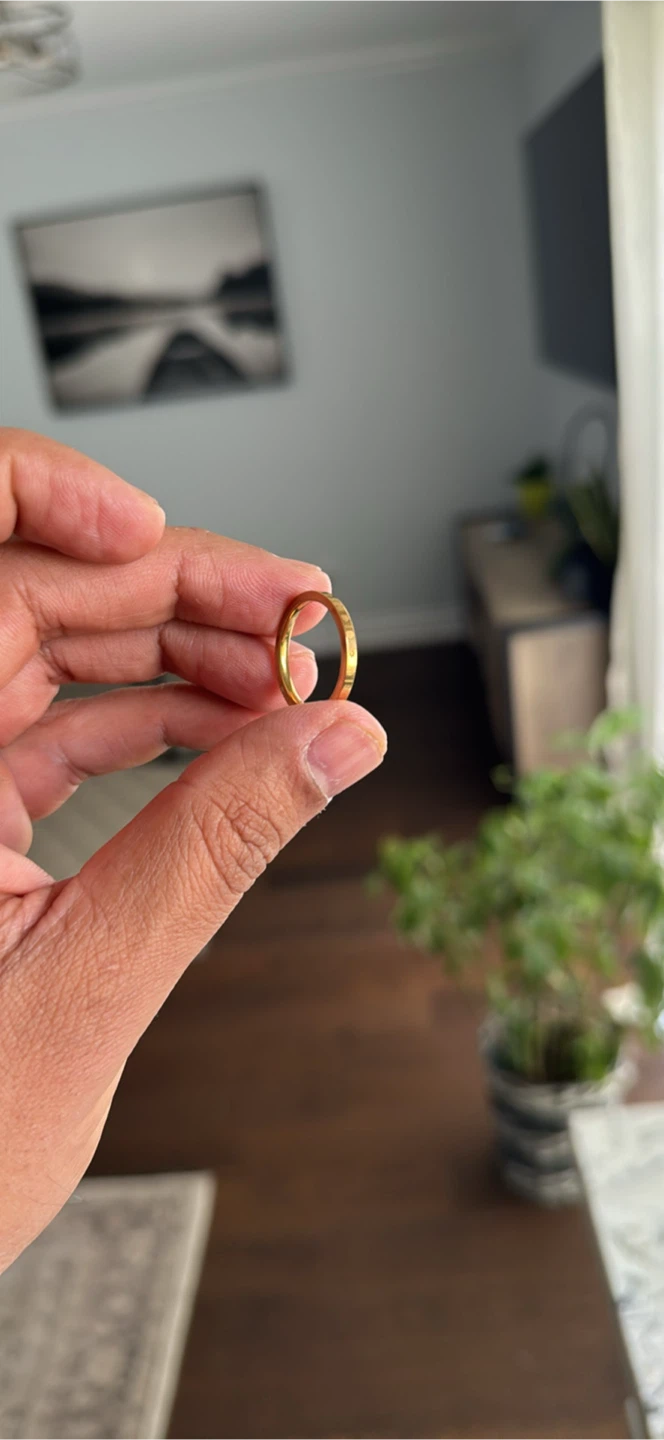Gold-Tone Metal Rings - Multiple Sizes Available